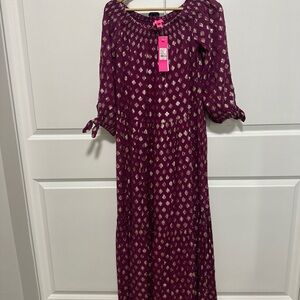NWT LILLY PULITZER Amarena Cherry Dayla Maxi Coverup